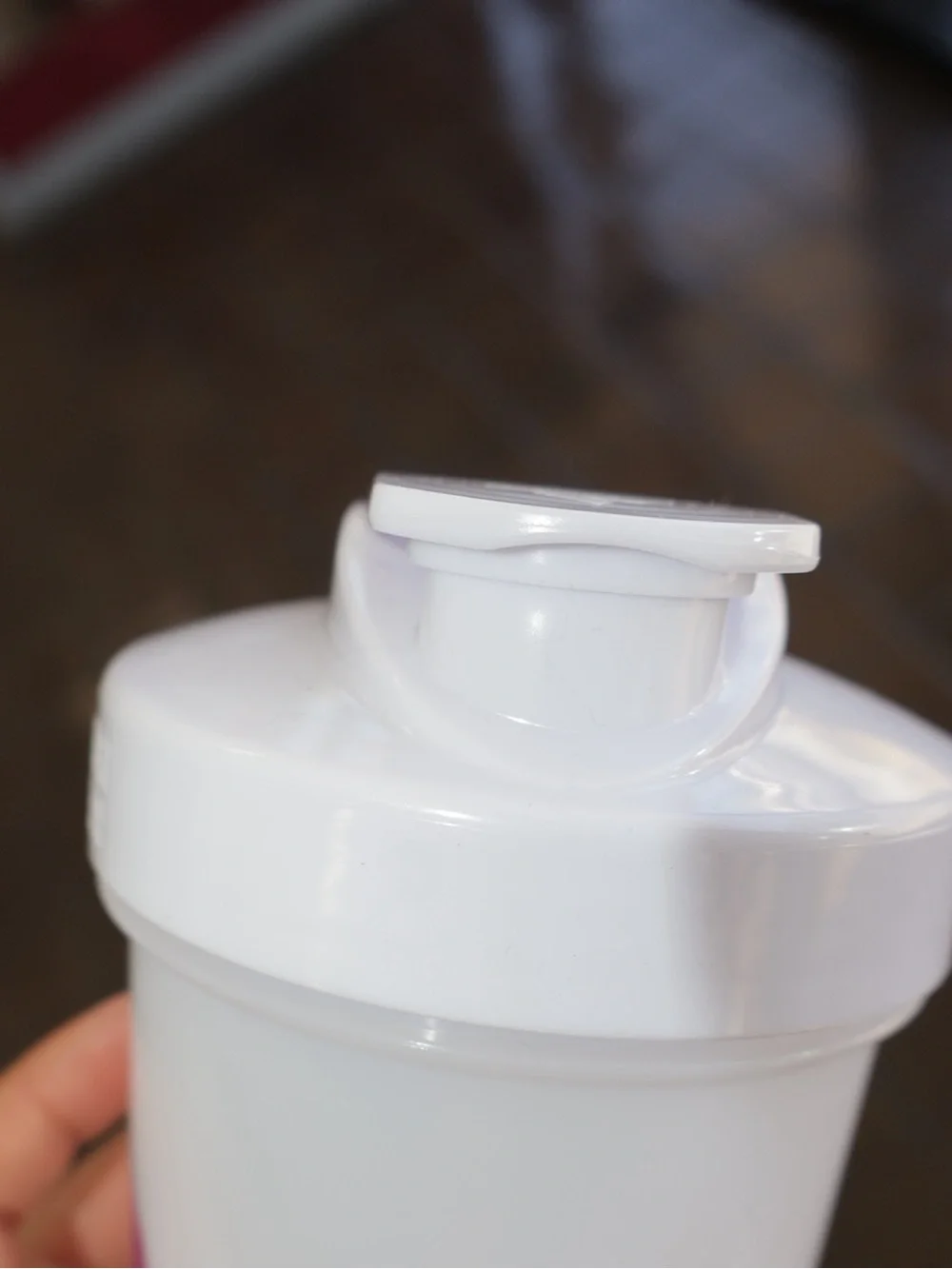 New plastic protein perfect shaker bottle from Movita Juice Bar
